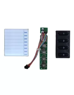 Accesorio Bticino 346813 4 pulsadores pivotantes 2 hilos 2